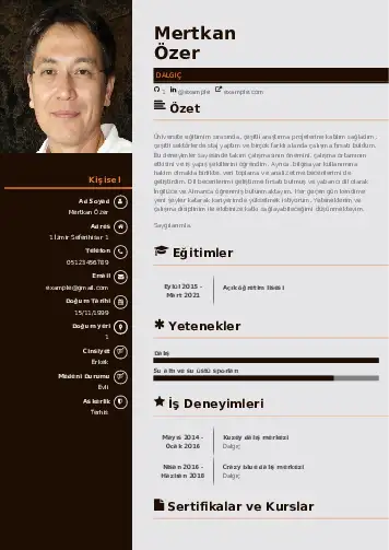 Dalgıç CV Örnekleri cv indir